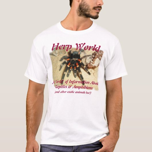 Herp World Tarantula T-Shirt (Voorkant)