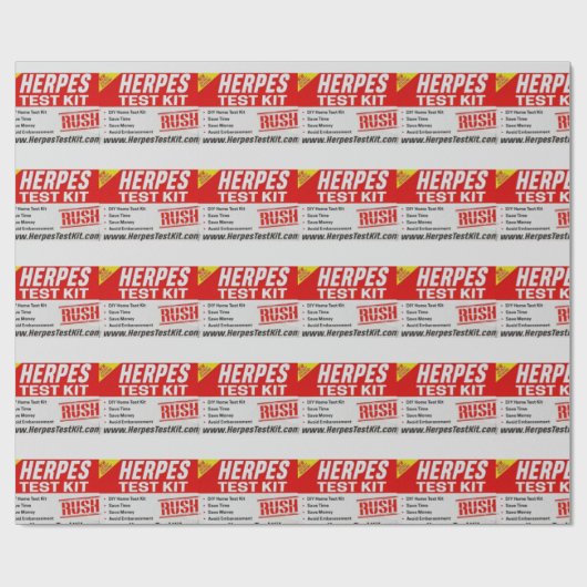 HERPES TEST KIT CADEAUPAPIER (Vlak)