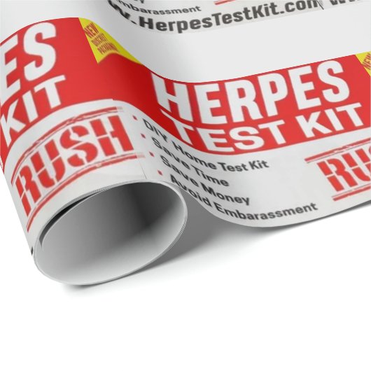 HERPES TEST KIT CADEAUPAPIER (Rol Hoek)