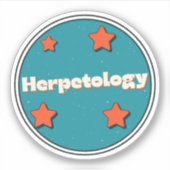 Herpetologie Sticker (Voorkant)