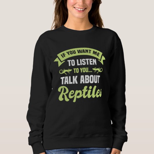 Herpetologist Reptiles Lizard Herpetology Reptilia Trui (Voorkant)