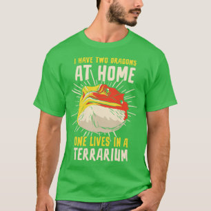 Herpetology Bearded Dragon Lizard Reptile Terrariu T-shirt