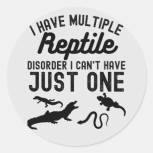Herpetoloog, Herpetologie Dieren Ronde Sticker