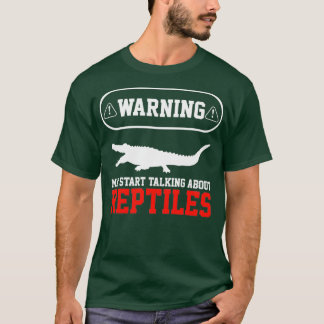 Herpetoloog Reptiel reptielen krokodillen T-shirt
