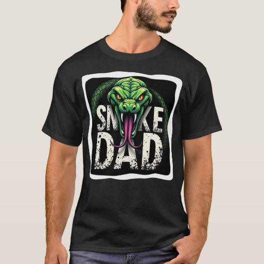 Herpetoloog Snake Dad T-shirt (Voorkant)