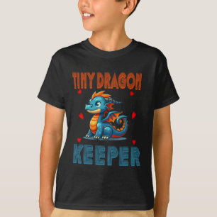 Herpetoloog Tiny Dragon Keeper Crested Gecko T-shirt
