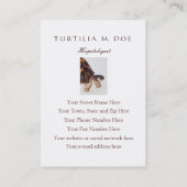 Herpetoloog Two-Sided Visitekaartje (Achterkant)