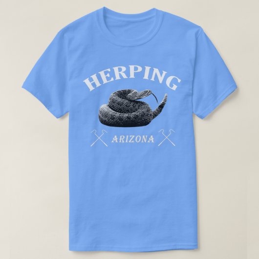 Herping Arizona met een ratelslang T-shirt (Design voorkant)