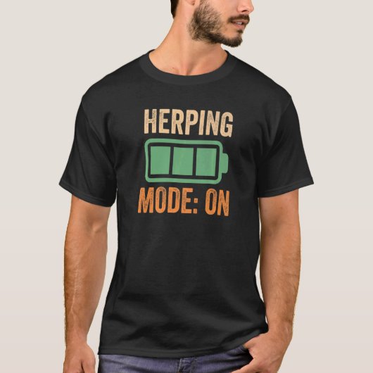 Herpingsmodus op batterij t-shirt (Voorkant)