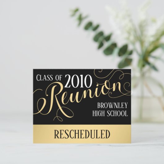 Herprogrammering van les- of schoolreünie briefkaart (Staand voorkant)