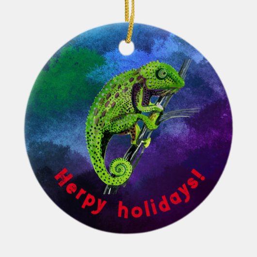 Herpy feestdagen Ornament (Voorkant)