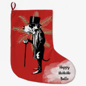 Herr Deutsche Dogge Grote Kerstsok (Voorkant)