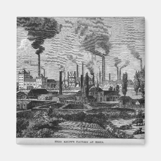 Herr Krupp's Factory in Essen, Duitsland Magneet (Voorkant)