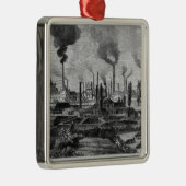Herr Krupp's Factory in Essen, Duitsland Metalen Ornament (Rechts)