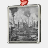 Herr Krupp's Factory in Essen, Duitsland Metalen Ornament (Links)