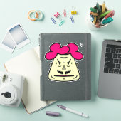 Herr Mustache cartoon face v1 Sticker (iPad Cover)