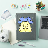 Herr Mustache cartoon face v2 Sticker (iPad Cover)