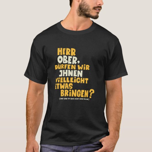 Herr Ober - Pappa Ante Portas - Loriot -Herr Ober T-shirt (Voorkant)
