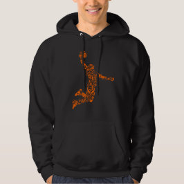 Herren Hoddie mit Basketballspieler Motiv Hoodie