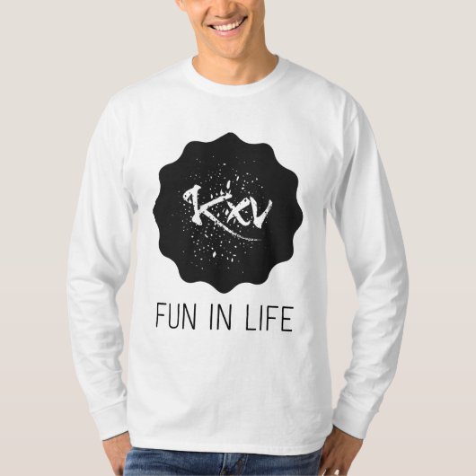 Herren Langarm Shirt Fun in Life  (Voorkant)