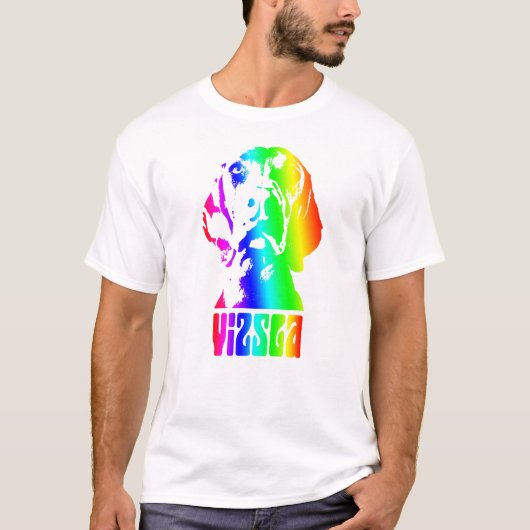 HerrenMagyar Vizsla T-Shirt "Vizlsa retro 70´s" (Voorkant)