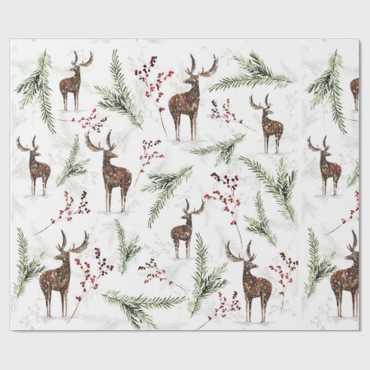 Herrenneringspapier - Kerstmis winter Cadeaupapier (Vlak)