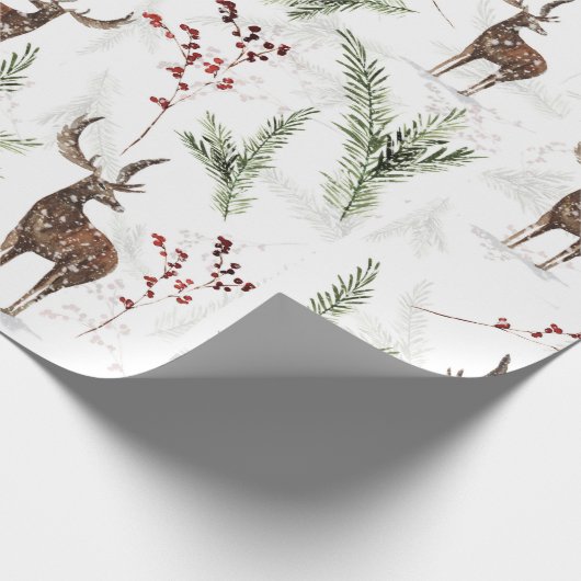 Herrenneringspapier - Kerstmis winter Cadeaupapier (Hoek)