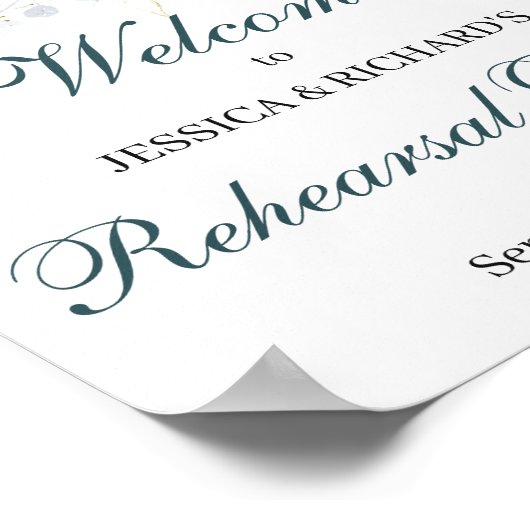 Herrepetitie Welkomstteken Poster (Hoek)