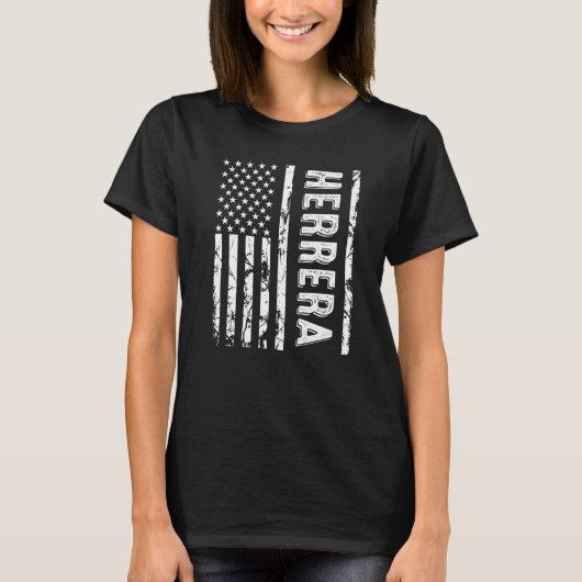 Herrera Achternaam Team Herrera Familie Reu T-shirt (Voorkant)