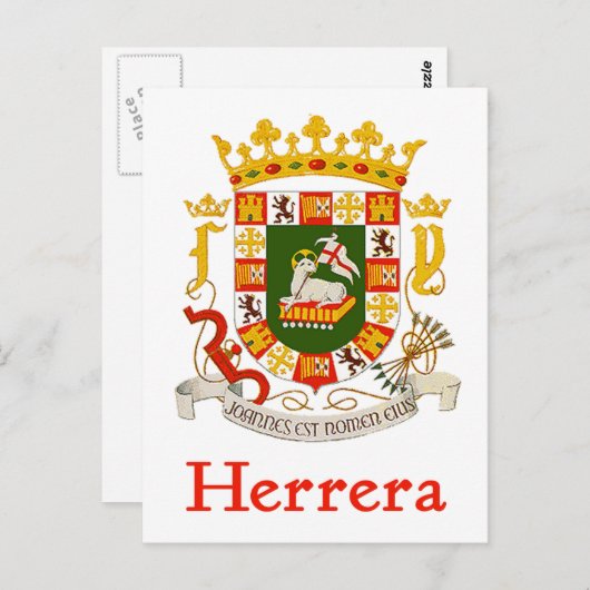 Herrera Shield of Puerto Rico Briefkaart (Voorkant / Achterkant)