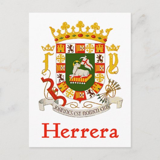 Herrera Shield of Puerto Rico Briefkaart (Voorkant)