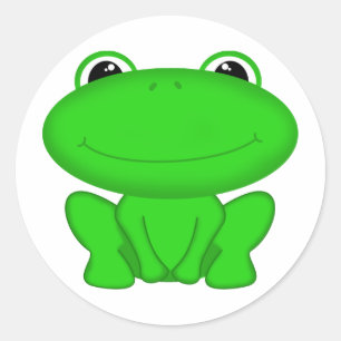 Herribbit! Green Froggie Ronde Sticker