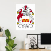 Herrick Family Crest Poster (Thuiskantoor)