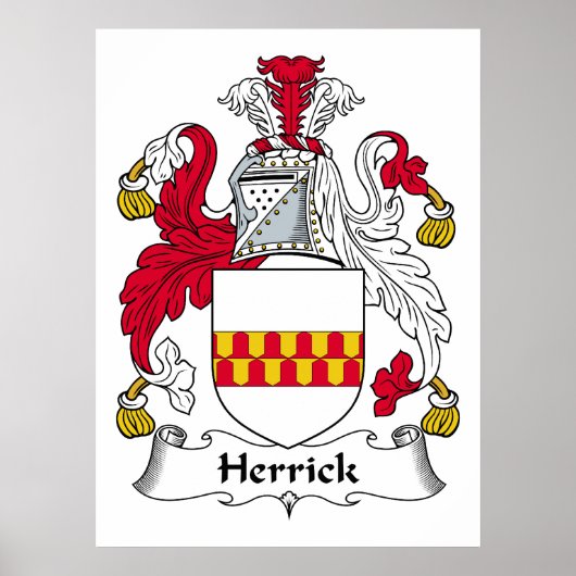Herrick Family Crest Poster (Voorkant)