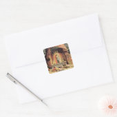 Herrijding 2 vierkante sticker (Envelop)