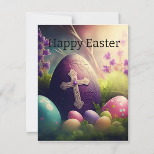 Herrijzingsvreugde: het vieren van paaseieren feestdagenkaart