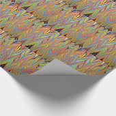 Herring Bone Water Marbling Cadeaupapier (Hoek)