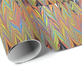 Herring Bone Water Marbling Cadeaupapier (Rol Hoek)