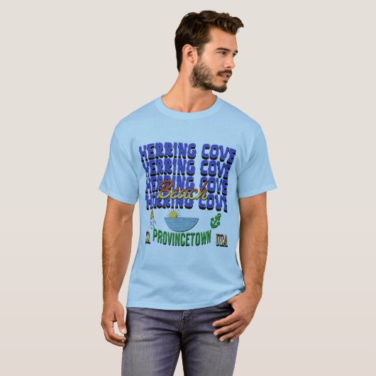 Herring Cove Beach, Provincetown, Massachusetts T-shirt (Voorkant volledig)