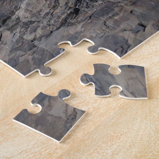 Herring Gull Resting on Rock Jetty: Legpuzzel (Zijkant)