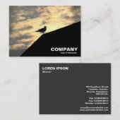 Herring Gull Sunset Visitekaartje (Voorkant / Achterkant)