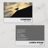 Herring Gull Sunset Visitekaartje (Voorkant / Achterkant)