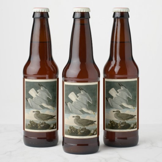 Herring Gull uit John Audubon's Birds of America Bier Etiket (Flessen)