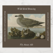 Herring Gull uit John Audubon's Birds of America Bier Etiket (Enkel label)