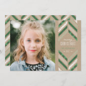 Herringbone Band Holiday Kaart - Omslag (Voorkant / Achterkant)