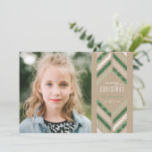 Herringbone Band Holiday Kaart - Omslag (Staand voorkant)