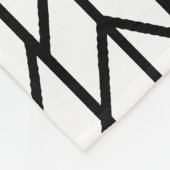 Herringbone Black op elke aangepaste kleur Fleece Deken (Hoek)