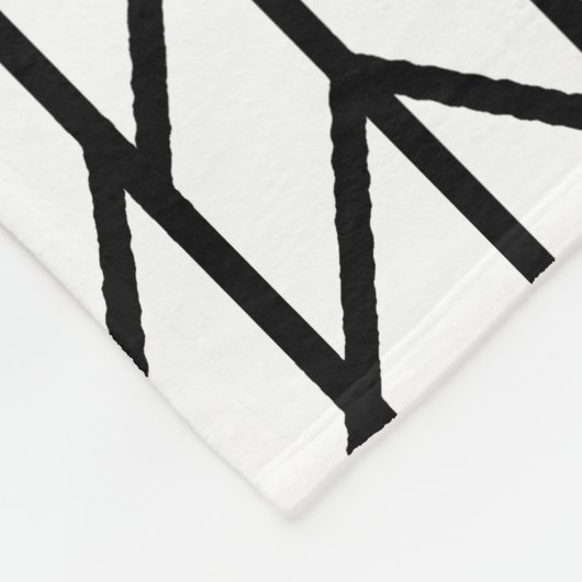 Herringbone Black op elke aangepaste kleur Fleece Deken (Hoek)