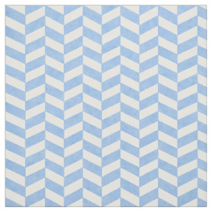 Herringbone Blue White Beach Colors Stof