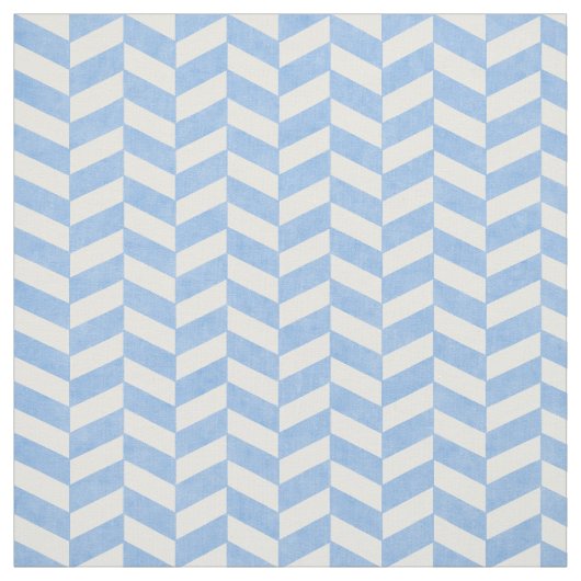 Herringbone Blue White Beach Colors Stof (Swatch)